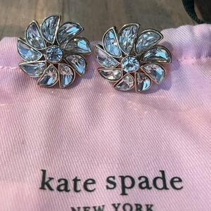 Kate Spade Crystal Flower Earrings
